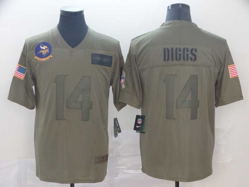 Nike Vikings 14 Stefon Diggs 2019 Olive Salute To Service Limited Jersey,We sell and wholesale Nike Vikings 14 Stefon Diggs 2019 Olive Salute To Service Limited Jersey on line form chian!